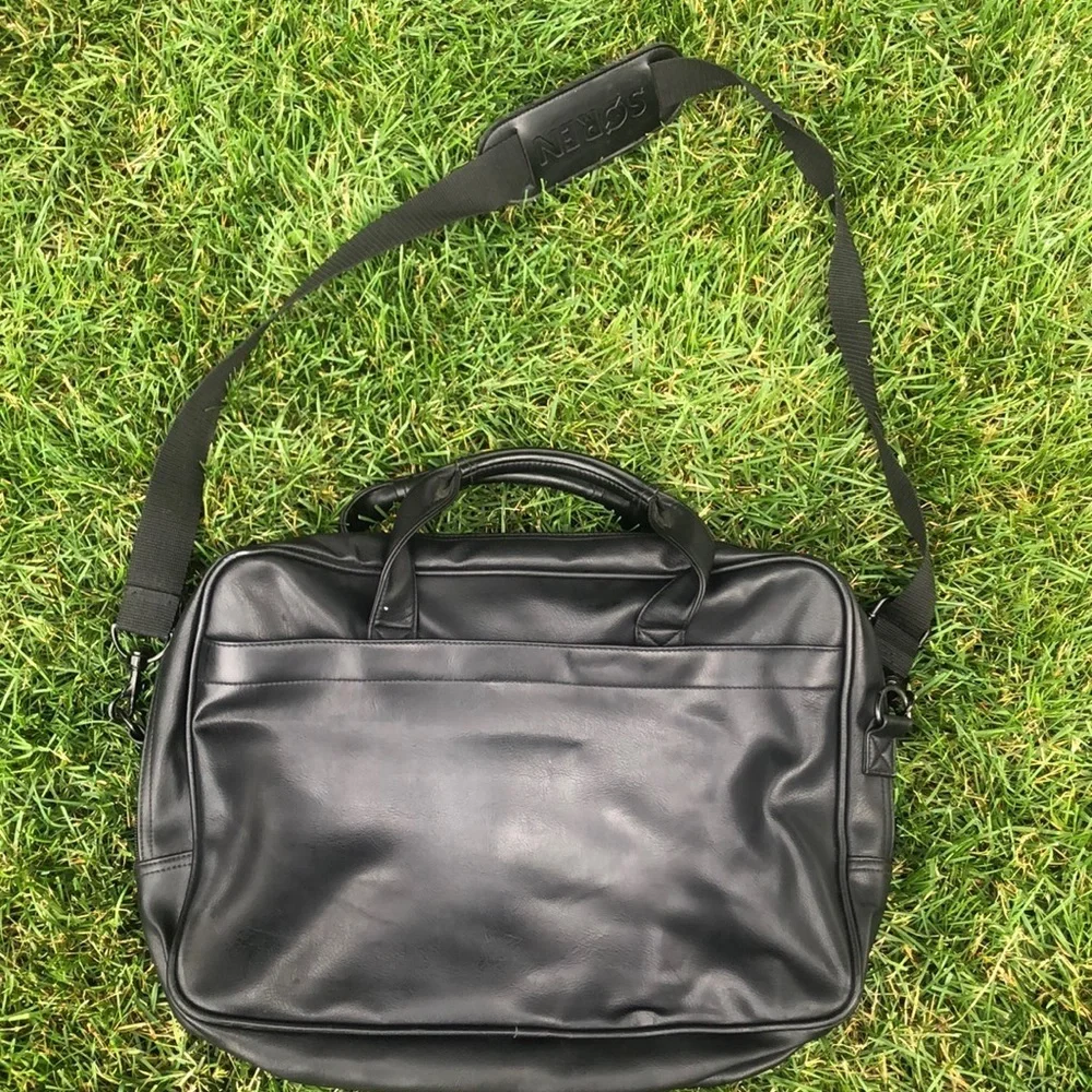 Soren leather laptop bag